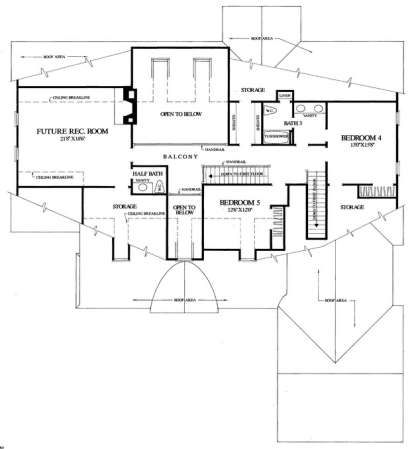 Floorplan 2 for House Plan #7922-00019