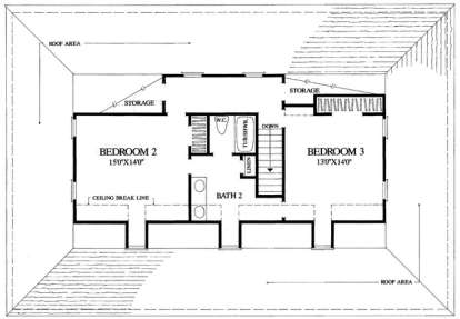 Floorplan 2 for House Plan #7922-00029