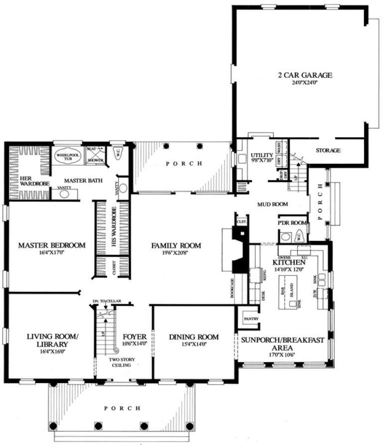 House Plan House Plan #14844 Drawing 1