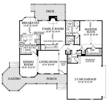 Floorplan 1 for House Plan #7922-00042