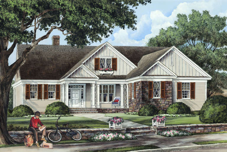House Plan House Plan #14851 Front Elevation