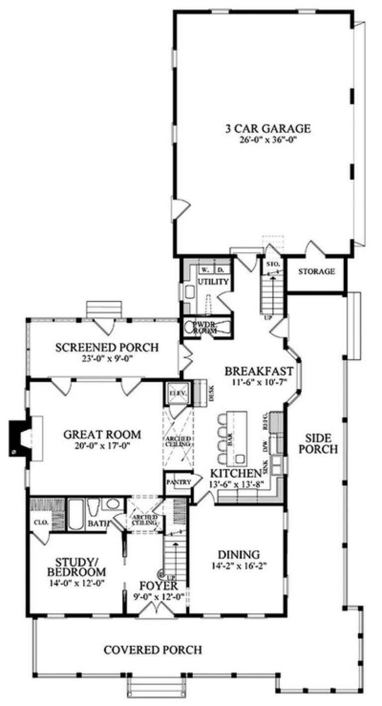 House Plan House Plan #14854 Drawing 1