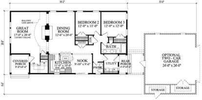 Floorplan 1 for House Plan #7922-00076