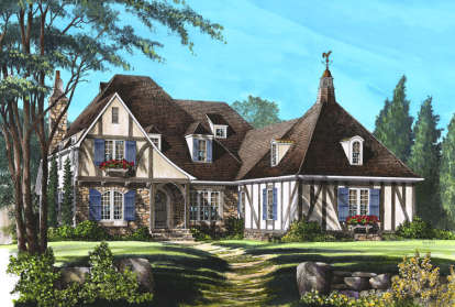 Tudor House Plan #7922-00095 Elevation Photo