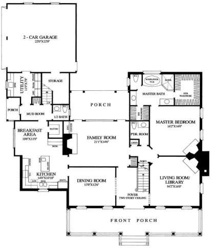 Floorplan 1 for House Plan #7922-00100