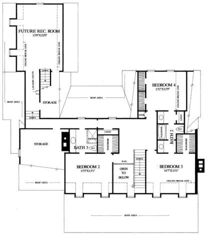 Floorplan 2 for House Plan #7922-00100