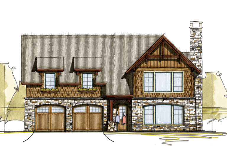 House Plan House Plan #14936 Front Elevation