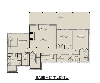 Basement for House Plan #8504-00009