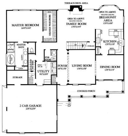 Floorplan 1 for House Plan #7922-00141