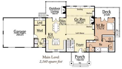 Floorplan 1 for House Plan #8504-00048