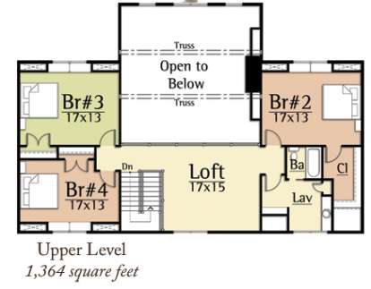 Floorplan 2 for House Plan #8504-00048