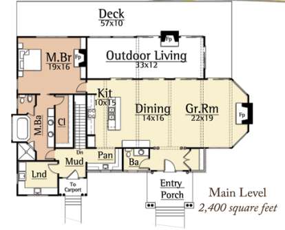 Floorplan 1 for House Plan #8504-00058