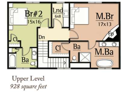Floorplan 2 for House Plan #8504-00061