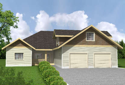 Traditional House Plan #039-00218 Elevation Photo