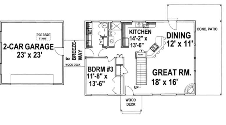 House Plan House Plan #1508 Drawing 1