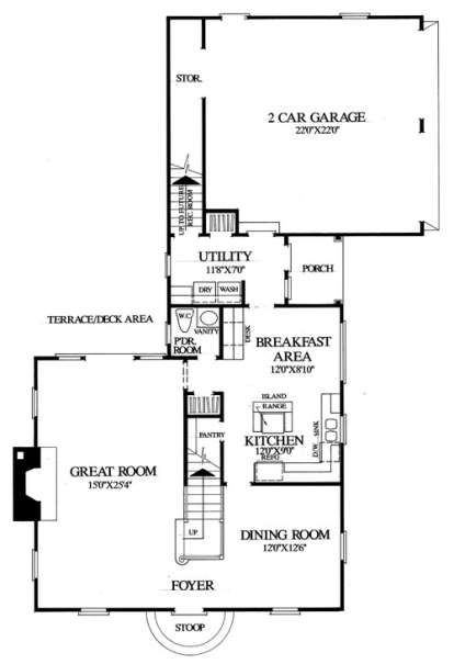 Floorplan 1 for House Plan #7922-00150