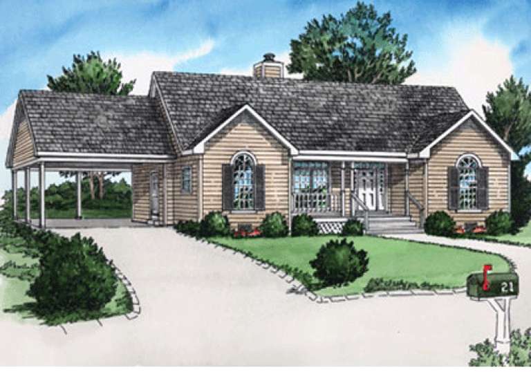 House Plan House Plan #15211 Front Elevation