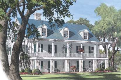 Colonial House Plan #7922-00191 Elevation Photo