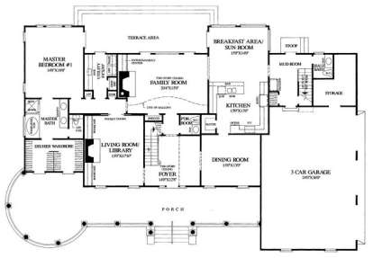 Floorplan 1 for House Plan #7922-00194
