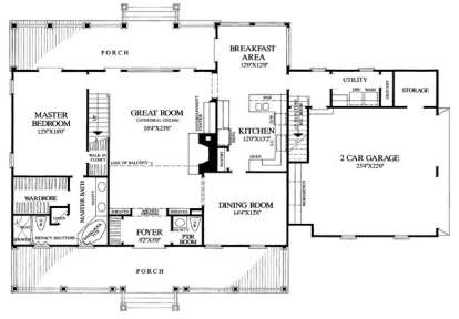 Floorplan 1 for House Plan #7922-00198