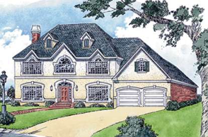 Colonial House Plan #9035-00128 Elevation Photo