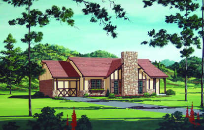 Country House Plan #048-00030 Elevation Photo