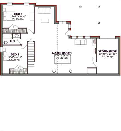 Floorplan 2 for House Plan #1070-00004