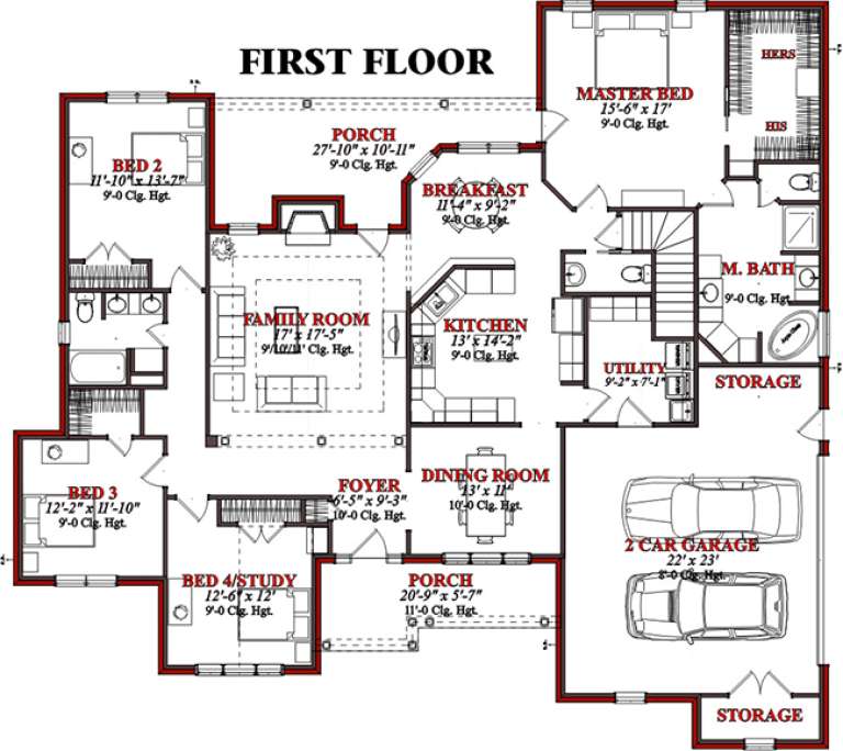 House Plan House Plan #15538 Drawing 1