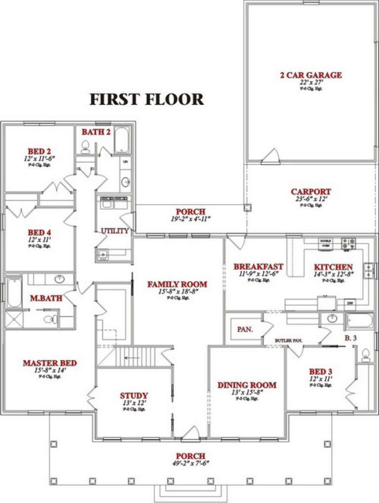 House Plan House Plan #15558 Drawing 1
