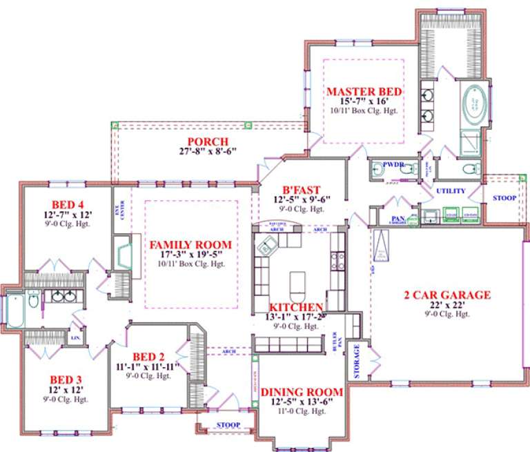 House Plan House Plan #15603 Drawing 1