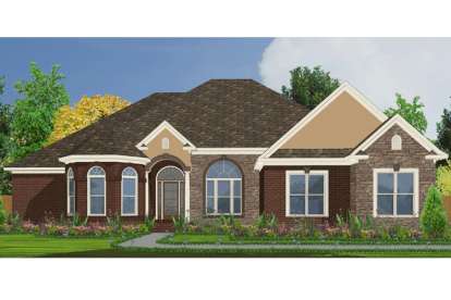 Ranch House Plan #1070-00097 Elevation Photo