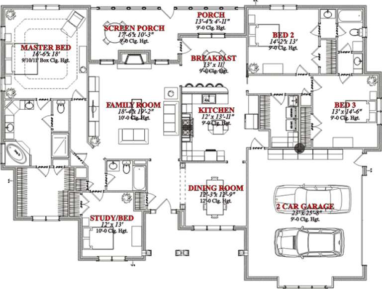 House Plan House Plan #15628 Drawing 1