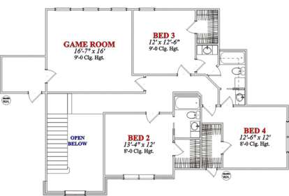 Floorplan 2 for House Plan #1070-00111