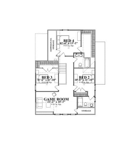 Floorplan 2 for House Plan #1070-00247
