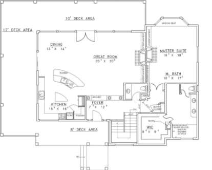 Main Floor for House Plan #039-00277