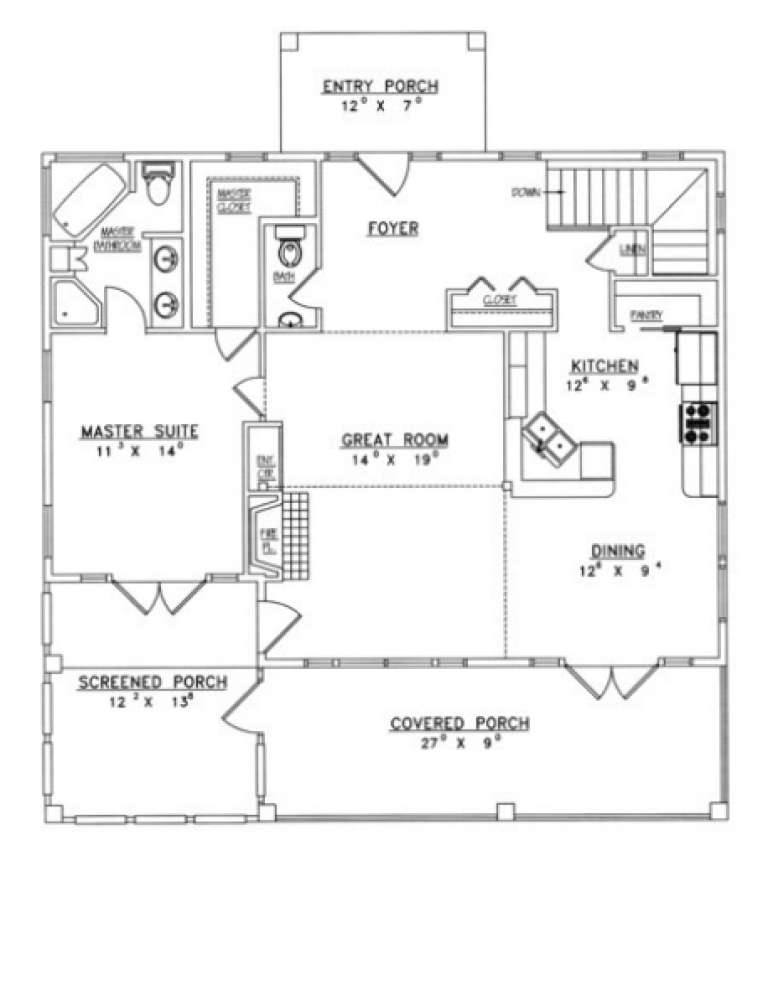 House Plan House Plan #1584 Drawing 2