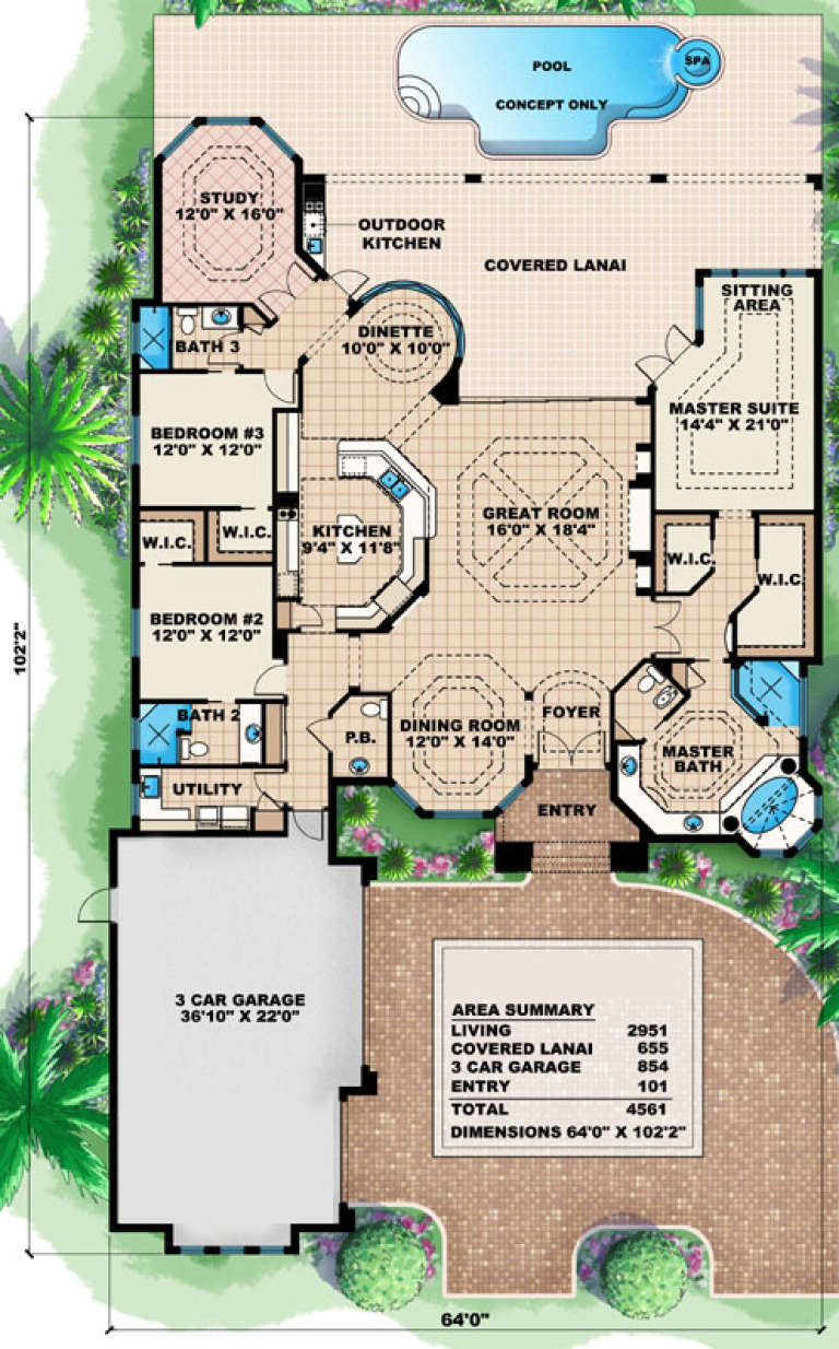 House Plan House Plan #15849 Drawing 1
