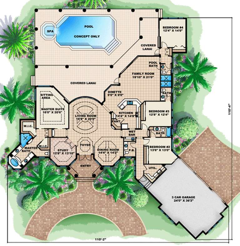 House Plan House Plan #15875 Drawing 1