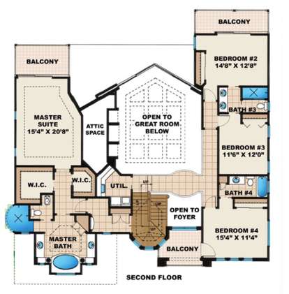 Floorplan 2 for House Plan #1018-00073