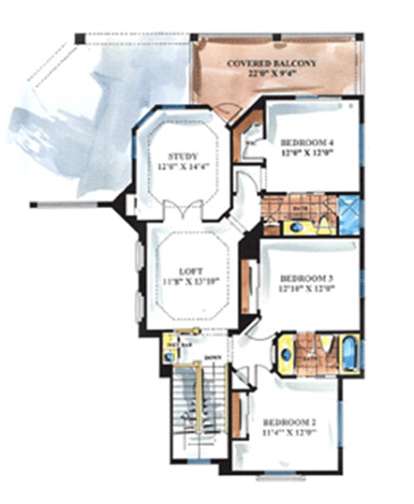 Floorplan 2 for House Plan #1018-00074