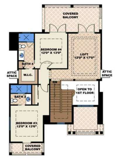 Second Floor for House Plan #1018-00079