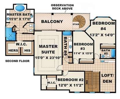 Floorplan 2 for House Plan #1018-00126