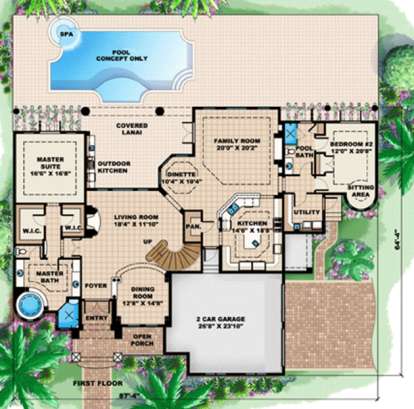 Floorplan 1 for House Plan #1018-00137
