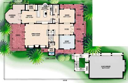 Floorplan 1 for House Plan #1018-00146