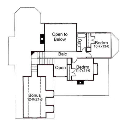 Second Floor for House Plan #9401-00052