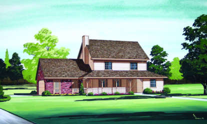 Traditional House Plan #048-00053 Elevation Photo