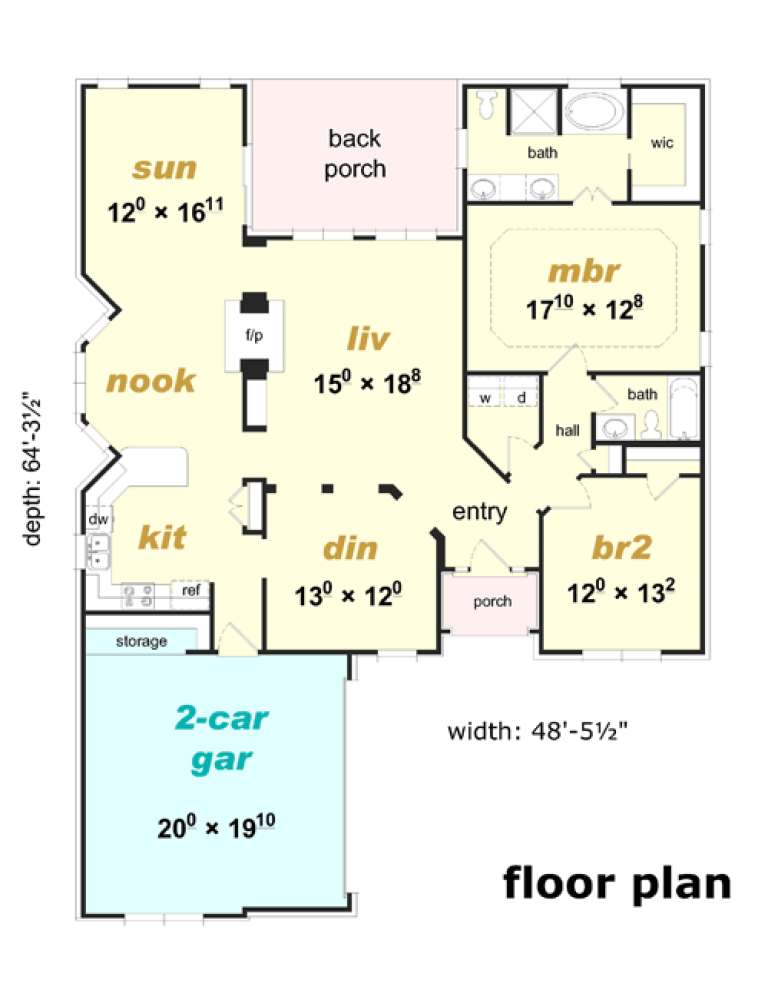 House Plan House Plan #16000 Drawing 1