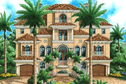 Mediterranean House Plan #1018-00179 Elevation Photo