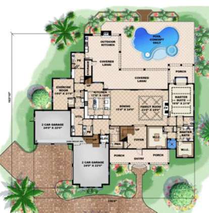 Floorplan 1 for House Plan #1018-00189