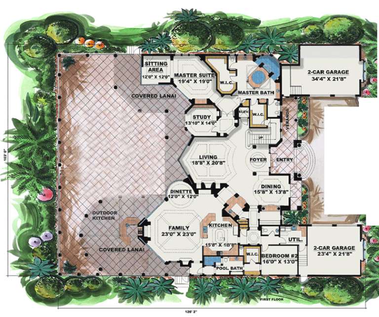 House Plan House Plan #16076 Drawing 1